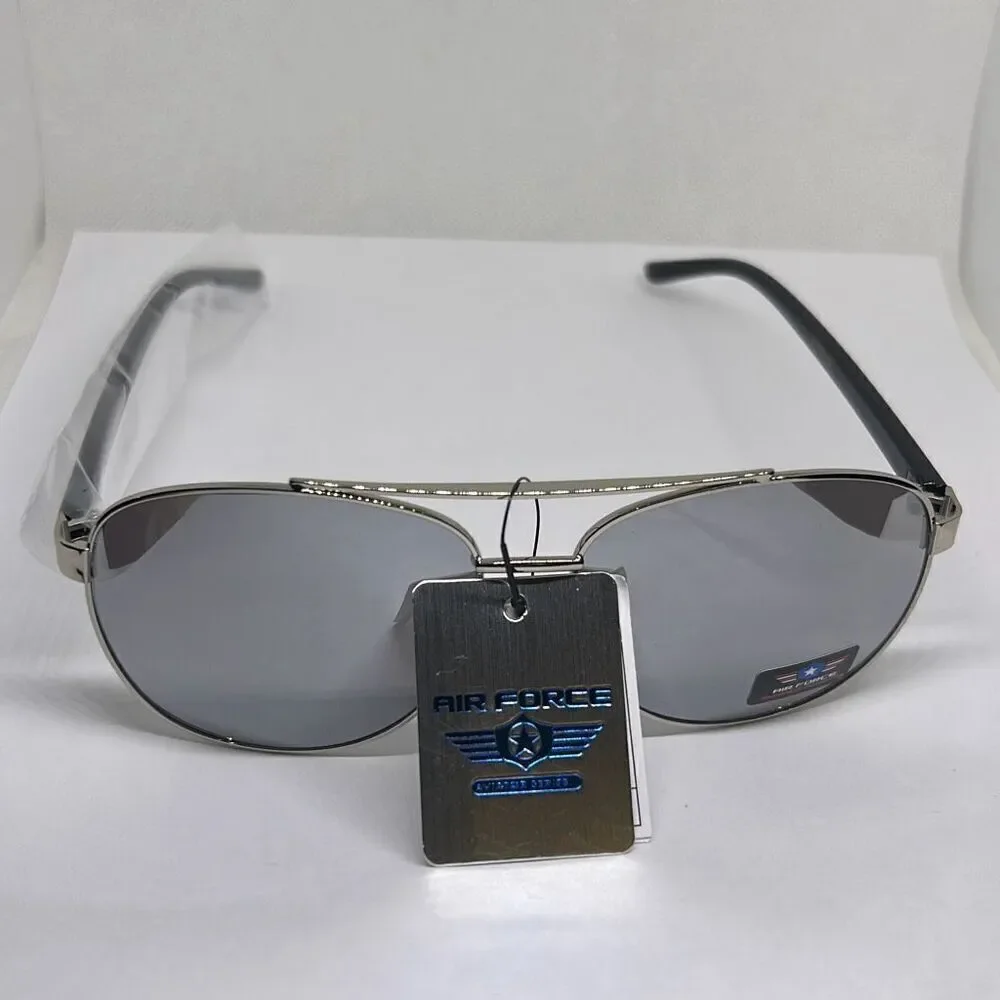 Aviator Mens Mirrored Air Force Sunglasses